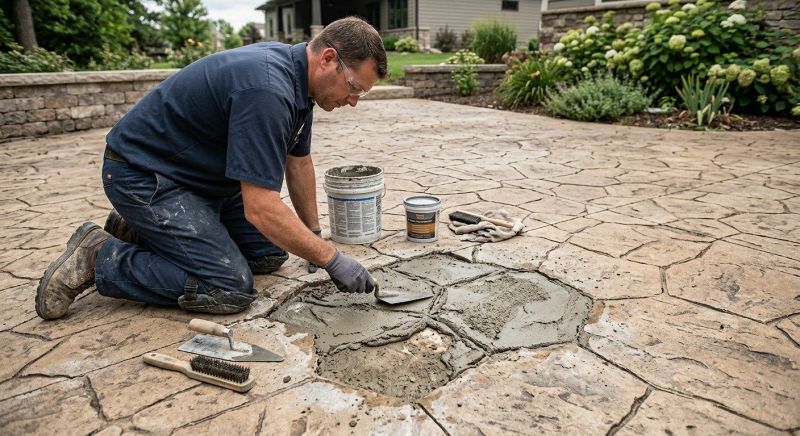 Decorative Concrete Repair in Overland Park, KS